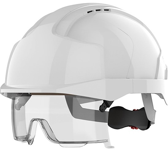 JSP EVO VISTA-Lens Hard Hat (WHITE) with retactable overpecs - Image 2
