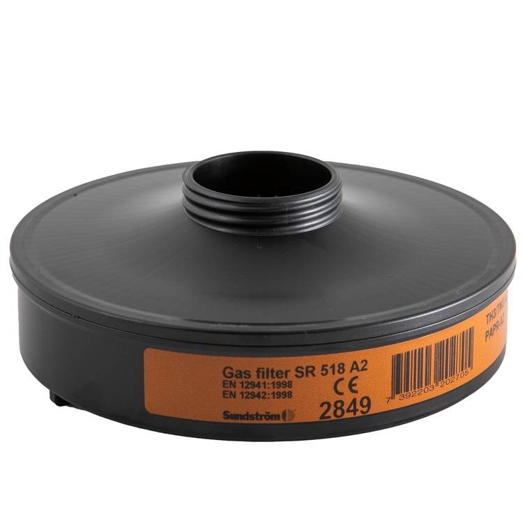 SUNDSTROM SR518 PAPR A2 Threaded Gas Filter